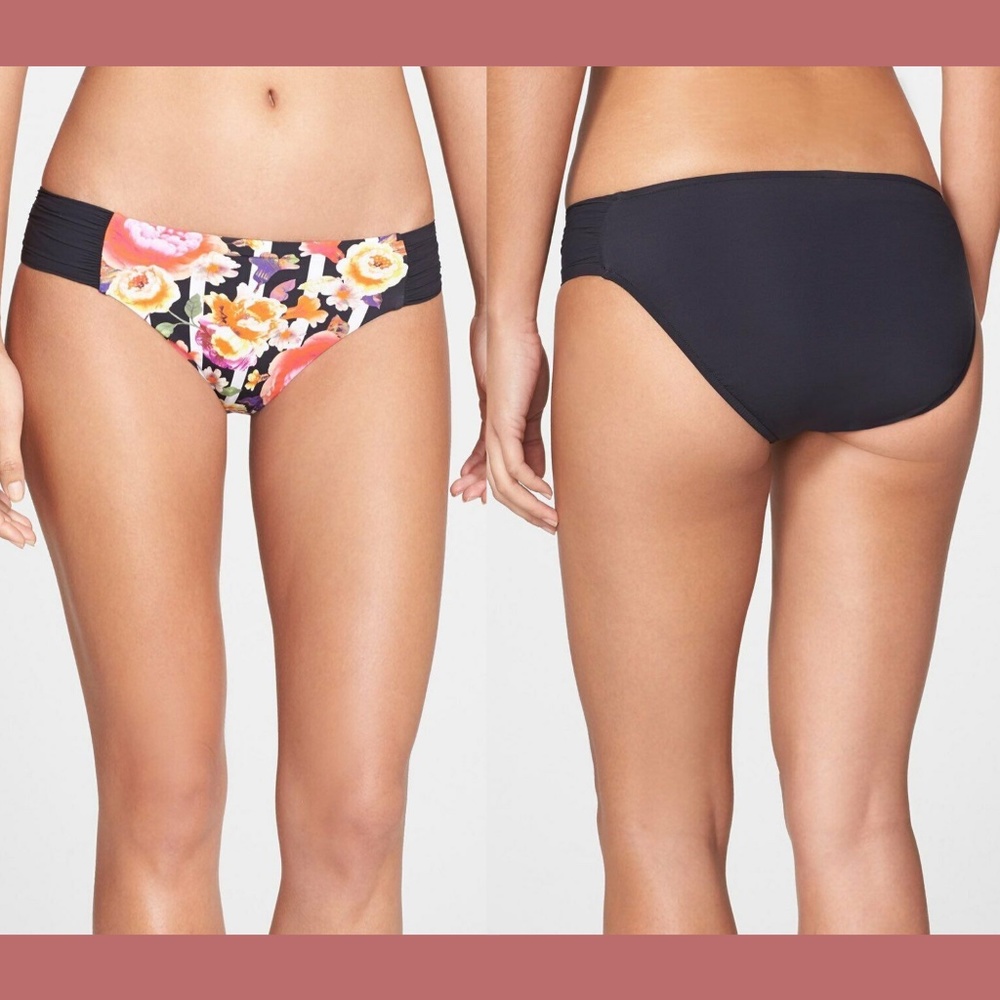 NEW Seafolly Romeo Rose Retro Bikini Bottom 6 US